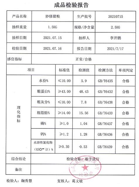 妙修全价猫粮测评：国产真低脂，碾压某些进口低脂粮