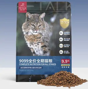 petalk宠心语猫粮测评：首创低淀粉膨化技术的优质高端猫粮