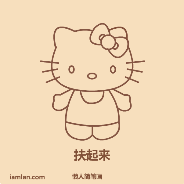 kitty猫怎么画(Hellokitty猫怎么画)